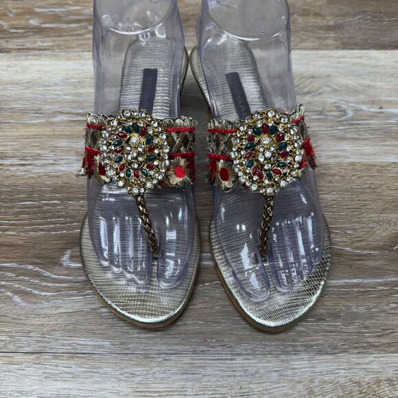 Regal Wedge Heel Thong Sandal Women's Size EU 37 - Picture 2 of 6